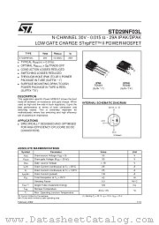 STD29NF03L datasheet pdf SGS Thomson Microelectronics