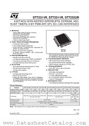 ST72511R7 datasheet pdf SGS Thomson Microelectronics