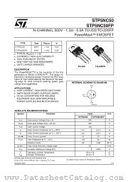 STP5NC50FP datasheet pdf SGS Thomson Microelectronics