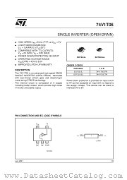 74V1T05STR datasheet pdf SGS Thomson Microelectronics