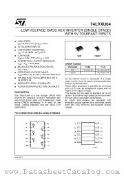74LVXU04M datasheet pdf SGS Thomson Microelectronics
