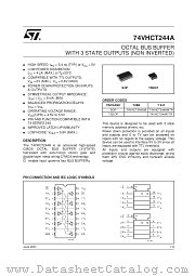 74VHCT244AMTR datasheet pdf SGS Thomson Microelectronics