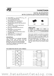 74VHCT240AM datasheet pdf SGS Thomson Microelectronics