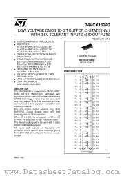 74VCX16240 datasheet pdf SGS Thomson Microelectronics