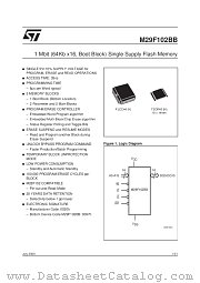 M29F102BB datasheet pdf SGS Thomson Microelectronics