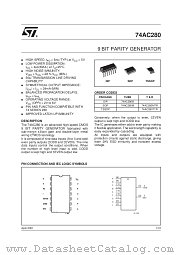 74AC280TTR datasheet pdf SGS Thomson Microelectronics