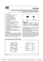 74LVX08MTR datasheet pdf SGS Thomson Microelectronics