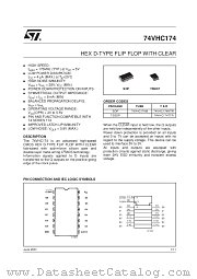 74VHC174 datasheet pdf SGS Thomson Microelectronics