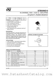 STB50NE10 datasheet pdf SGS Thomson Microelectronics