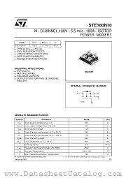 STE180N10 datasheet pdf SGS Thomson Microelectronics