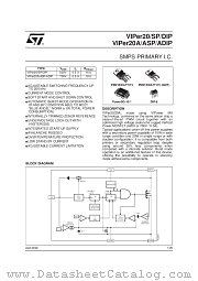 VIPER20DIP datasheet pdf SGS Thomson Microelectronics