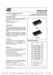 RCD16-47B datasheet pdf SGS Thomson Microelectronics