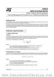 AN533 datasheet pdf SGS Thomson Microelectronics