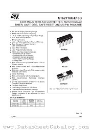ST6218CM1 datasheet pdf SGS Thomson Microelectronics