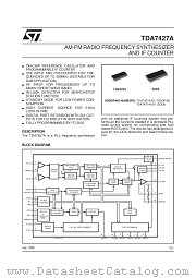 TDA7427AD1 datasheet pdf SGS Thomson Microelectronics