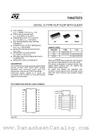 74ACT273MTR datasheet pdf SGS Thomson Microelectronics