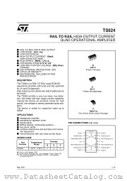 TS924AIN datasheet pdf SGS Thomson Microelectronics