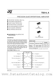 TS514ID datasheet pdf SGS Thomson Microelectronics