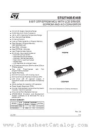 ST6246BB6 datasheet pdf SGS Thomson Microelectronics