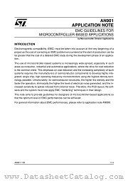 AN901 datasheet pdf SGS Thomson Microelectronics
