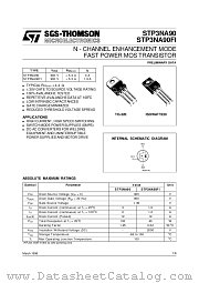 STP3NA90FI datasheet pdf SGS Thomson Microelectronics
