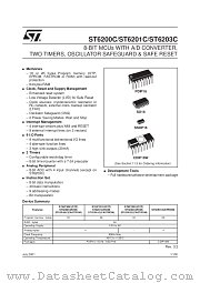 ST6200CB3 datasheet pdf SGS Thomson Microelectronics