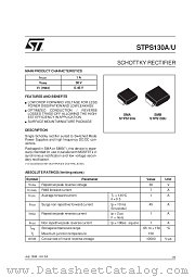 STPS130A datasheet pdf SGS Thomson Microelectronics