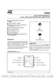 TSH22 datasheet pdf SGS Thomson Microelectronics