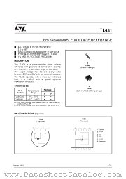 TL431ACDT datasheet pdf SGS Thomson Microelectronics