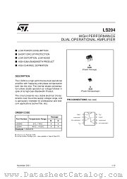 LS204ID datasheet pdf SGS Thomson Microelectronics