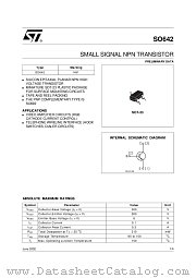 SO642 datasheet pdf SGS Thomson Microelectronics