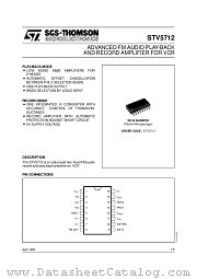 STV5712 datasheet pdf SGS Thomson Microelectronics