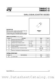 TMMBAT42 datasheet pdf SGS Thomson Microelectronics