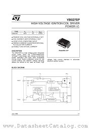 VB027SP datasheet pdf SGS Thomson Microelectronics