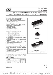 ST62E32B datasheet pdf SGS Thomson Microelectronics