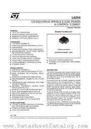 L6254 datasheet pdf SGS Thomson Microelectronics