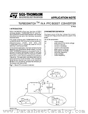 AN603 datasheet pdf SGS Thomson Microelectronics