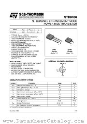 STD8N06 datasheet pdf SGS Thomson Microelectronics