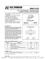 AM82731-025 datasheet pdf SGS Thomson Microelectronics