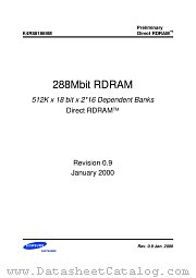 K4R881869M datasheet pdf Samsung Electronic