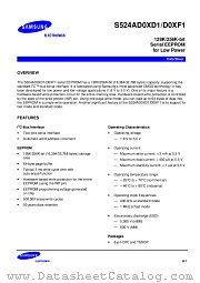 S524AD0XF1 datasheet pdf Samsung Electronic