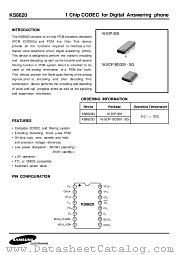KS8620 datasheet pdf Samsung Electronic