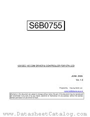 S6B0755 datasheet pdf Samsung Electronic