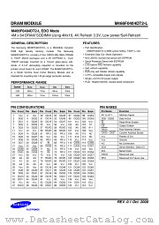 M466F0404DT2-L EDO MODE datasheet pdf Samsung Electronic