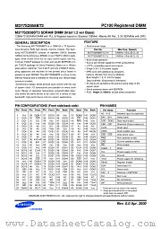 128MX72 SDRAM (INTEL 1.2 VER BASE) datasheet pdf Samsung Electronic