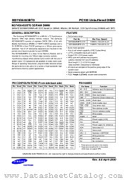 M374S6453BT0 datasheet pdf Samsung Electronic
