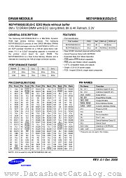 M374F080(8)3DJ3-C EDO MODE datasheet pdf Samsung Electronic