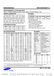 M372V320(8)0DT1-C FAST PAGE MODE datasheet pdf Samsung Electronic