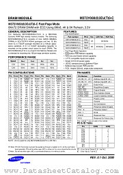 M372V080(8)3DJ(T)0-C EDO MODE datasheet pdf Samsung Electronic