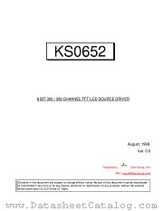 KS0652 datasheet pdf Samsung Electronic